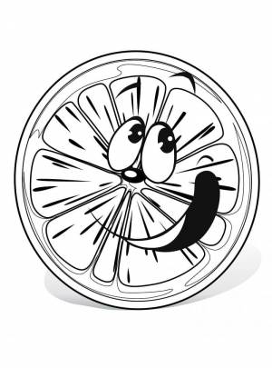 Раскраска Апельсины фрукты 3