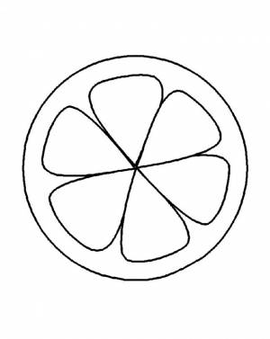 Раскраска апельсин