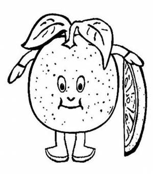 Раскраска апельсин