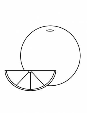 Раскраска апельсин