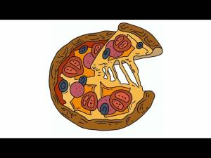 Раскраски пицца