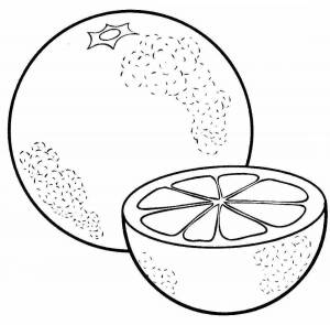 Раскраски Апельсин для детей