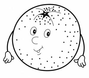 Раскраска «Апельсин»