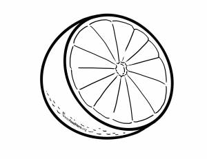 Рисунок апельсина карандашом