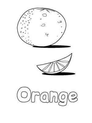 Раскраски Апельсин