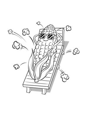 Раскраска Кукуруза