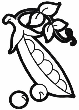 Раскраска Зеленый горошек