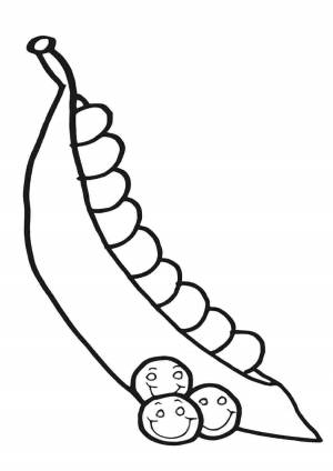 Раскраска горох еда