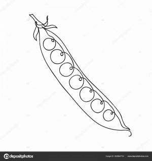 Раскраски Горох для детей