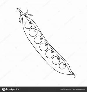 Раскраска горошек для детей