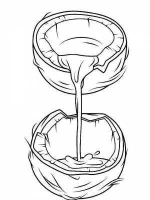 Раскраски Кокос   в формате