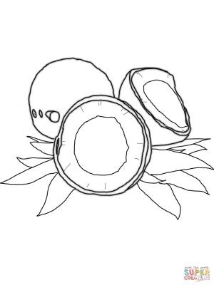 Раскраска Кокос