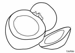 Раскраска Кокосовое молочко