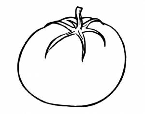 Раскраска помидор для детей