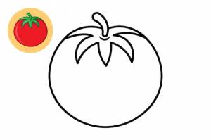 Книжка-раскраска помидор