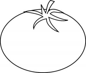 Раскраски Раскраска Помидор помидор овощи