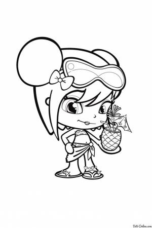 Раскраска Пинипон Ананас