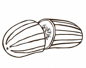 Раскраски Раскраска помидор для детей овощи, Раскраска Разукрашка огурец овощи