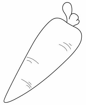 Раскраска Большая морковь