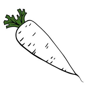 Раскраски Морковь для детей 2 3 лет