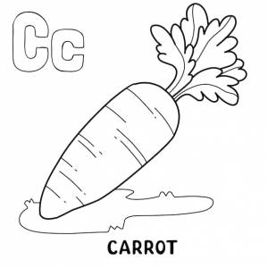 Алфавит фруктовая морковь для раскраски со словом рисованной буквой фруктовый мультфильм