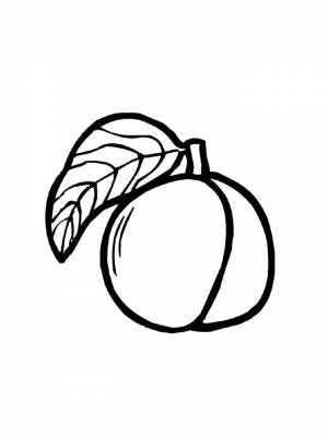 Раскраска Персик  в формате  для девочек