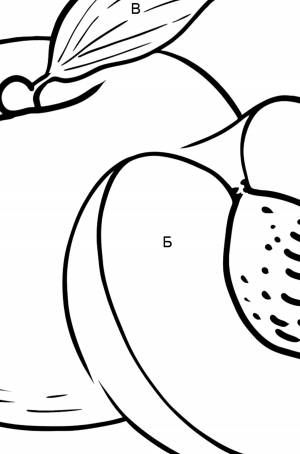 Раскраска Персик ♥ Раскрашивать Онлайн  !