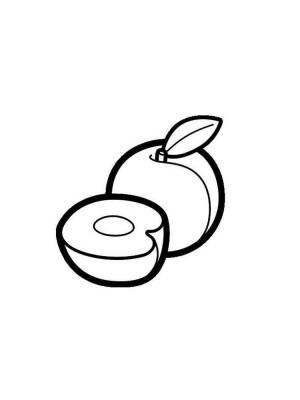 Раскраска Персик