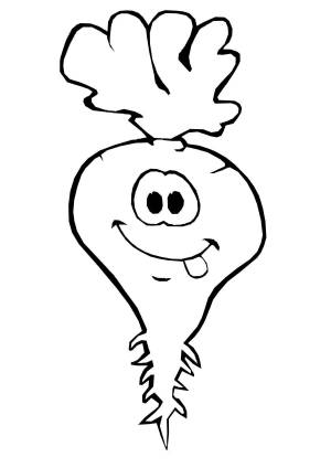 Раскраски Свекла для детей
