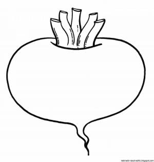 Раскраски Свекла для детей