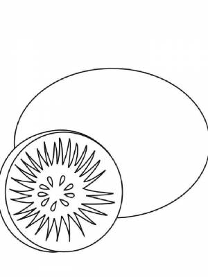 Картинка Киви  раскраску для детей