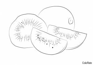 Раскраска Вкуснейший Киви