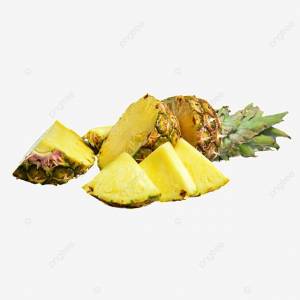 Um Delicioso Abacaxi Cortado Em Pedaços PNG , Delicioso, Saudável, Maduro PNG Imagem para download gratuito
