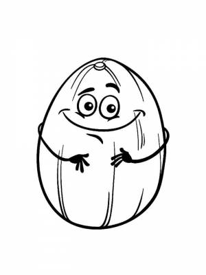 Картинка Дыня раскраска в формате  онлайн