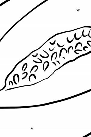 Раскраска Дыня ♥ Раскрашивать Онлайн  !