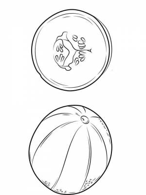 Раскраска Дыня  онлайн