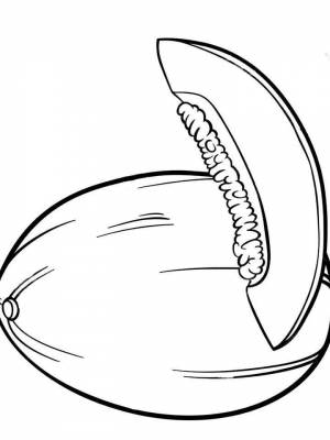 Раскраски Дыня   в формате