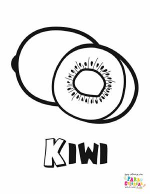 Киви раскраска для детей