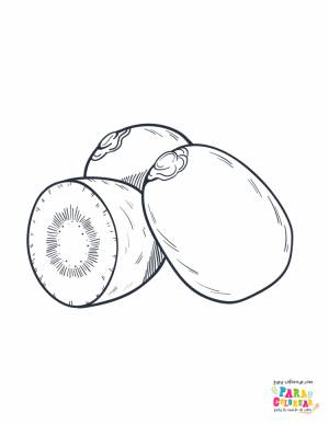 Киви раскраска для детей