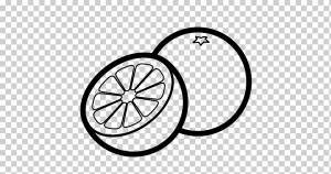 Рисунок Оранжевая Книжка-раскраска Фрукты, апельсин, белый, еда, монохромный png