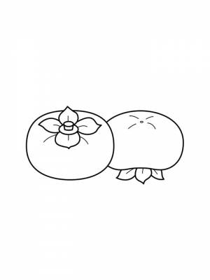 Раскраски Хурма   в формате