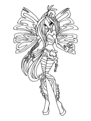 Раскраски Флора WinX