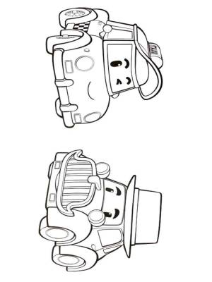 Раскраски Поли робокар