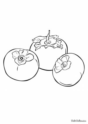 Раскраска Хурма