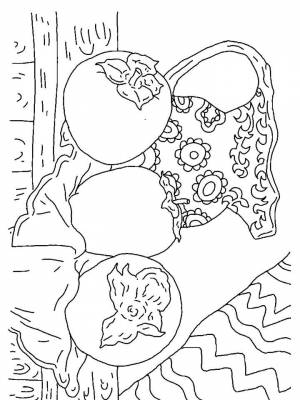 Раскраски Хурма   в формате