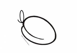 Раскраска абрикос для детей