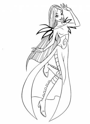 Раскраски Чародейки