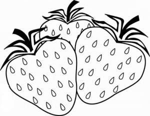 Раскраска клубника
