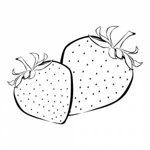 Раскраска Клубника