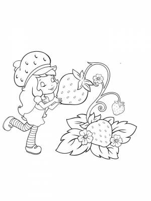 Раскраски Клубника   в формате